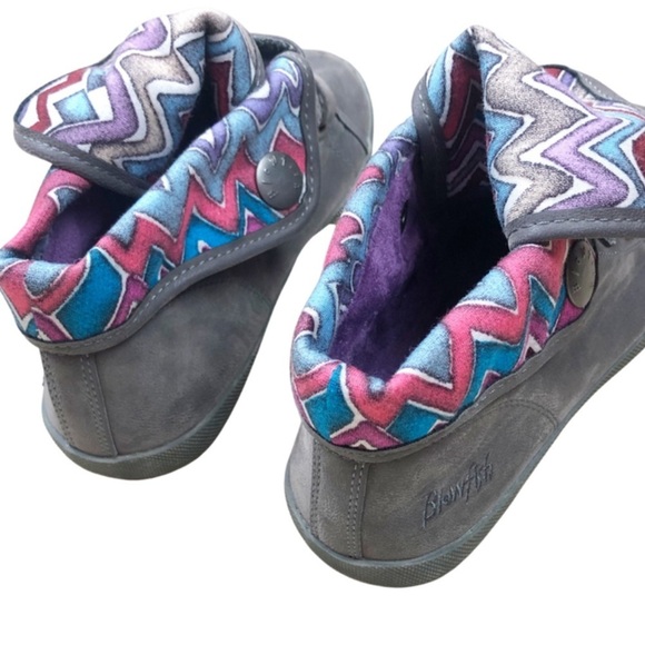 Blowfish Machiko Malibu Fold Over Patterned Colorful Casual Shoes - Picture 6 of 13